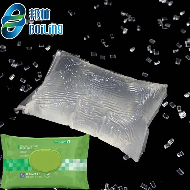 Adeziv de topire la cald pentru șervețele umede lipirea capacului